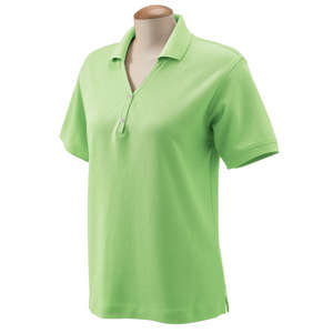 Devon and Jones Women's Short Sleeve Polo Shirt Green, Lime