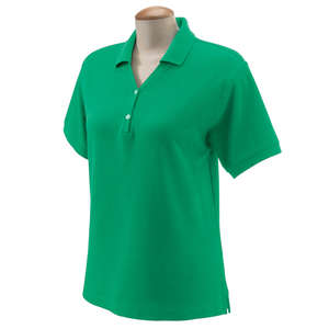 Devon and Jones Women's Short Sleeve Polo Shirt Green, Augusta