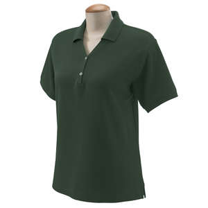Devon and Jones Women's Short Sleeve Polo Shirt Green, Forest