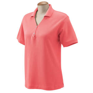 Devon and Jones Women's Short Sleeve Polo Shirt Melon