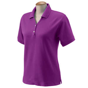 Devon and Jones Women's Short Sleeve Polo Shirt Cerise