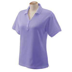 Devon and Jones Women's Short Sleeve Polo Shirt Lavender