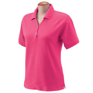 Devon and Jones Women's Short Sleeve Polo Shirt Raspberry
