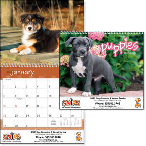 Custom Promotional Puppies Calendar - 2013