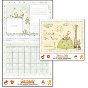 Custom Promotional Baby's First Year Calendar - 2013