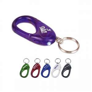Custom Promotional Carabiner/LED Key Chain