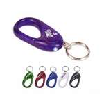 Business Carabiner Keychains - Carabiner/LED Key Chain