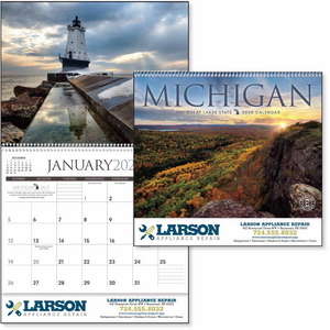 Custom Promotional Michigan Calendar - 2013