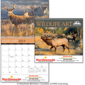 Custom Promotional Wildlife Art by the Hautman Brothers Calendar - 2013