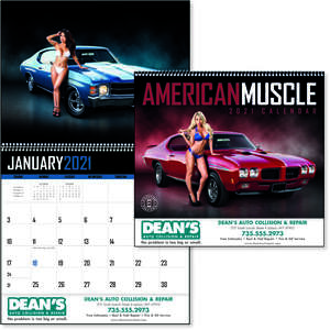 Custom Promotional American Muscle Calendar - 2013
