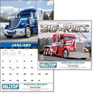 Custom Promotional Big Rigs Calendar - 2013