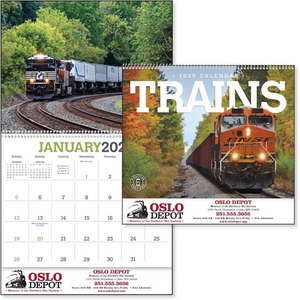 Custom Promotional Trains Calendar - 2013