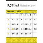 Customized Large Wall Calendars - Yellow & Black Contractor's Memo (13-sheet) Calendar - 2013