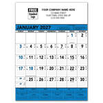 Blue & Black Contractor's Memo (13-sheet) Calendar - 2013