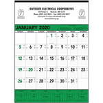 Promotional Large Wall Calendars - Green & Black Contractor's Memo (13-sheet) Calendar - 2013