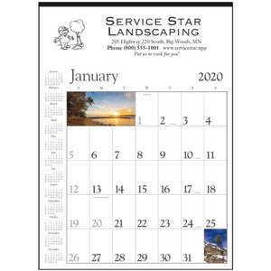 Custom Promotional Scenic Contractor (White) Calendar - 2013