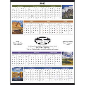 Custom Promotional Scenic Span-A-Year Calendar - 2014