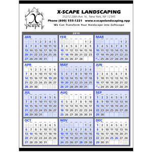 Custom Promotional Span-A-Year Calendar - 2013
