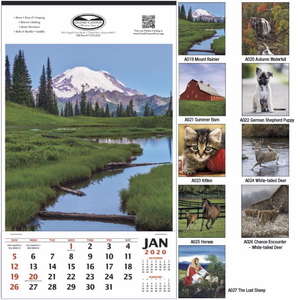 Custom Promotional Vertical Hanger without Dateblocks Calendar - 2013