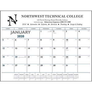 Desk Pad (Blue & Black) Calendar - 2013 