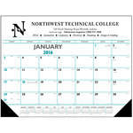 Promotional Calendars - Desk Pad with Vinyl Corners (Blue & Black) Calendar - 2013