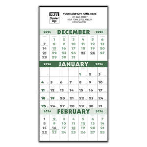 Custom Promotional 3-Month Planner (12 Sheet) Calendar - 2013