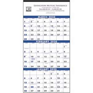 Custom Promotional 3-Month Planner (4-Sheet) Calendar - 2013