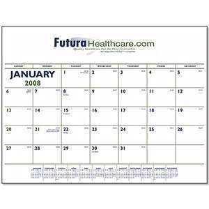Custom Promotional Custom Two-Color Desk Pad Calendar