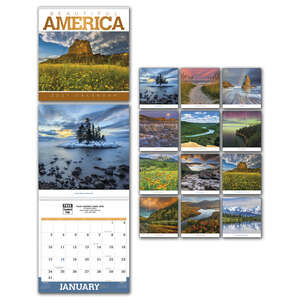 Custom Promotional Beautiful America Calendar II - 2013