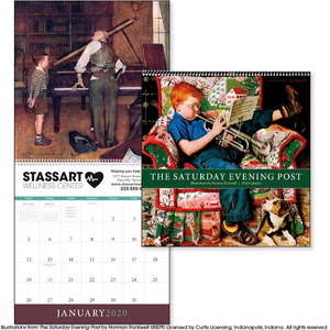 Custom Promotional The Saturday Evening Post Themed Calendar - 2013