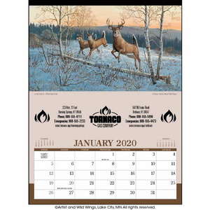 Custom Promotional Wildlife Art Calendar by Rosemary Millette - 2013