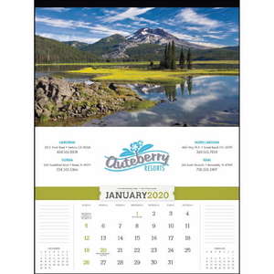 Custom Promotional American Splendor without Date Blocks Calendar - 2013
