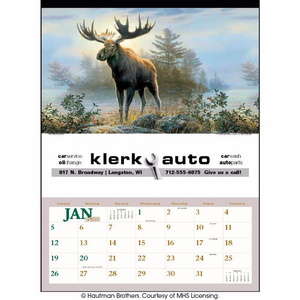 Custom Promotional Wildlife Art Calendar by the Hautman Brothers - 2013