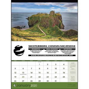 Custom Promotional World Scenic Standard Calendar - 2013