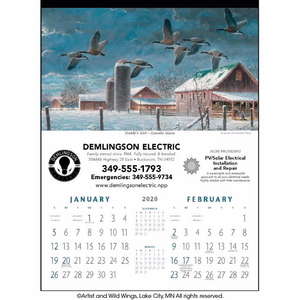 Custom Promotional North American Waterfowl Calendar - 2013