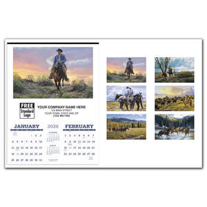 Custom Promotional American West by Tim Cox Calendar II - 2013