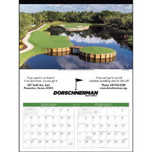 Custom Promotional Executive Golf Calendar - 2013