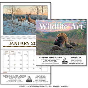 Custom Promotional Wildlife Art by Dale Thompson Pocket Calendar - 2013