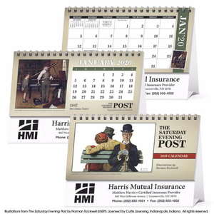 Custom Promotional The Saturday Evening Post Desk Calendar - 2013