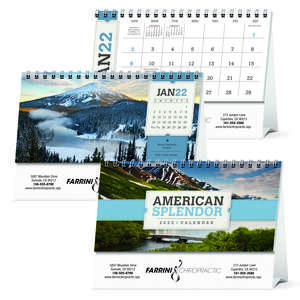 Custom Promotional American Splendor Desk Calendar - 2013