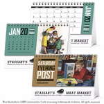 Logo Desk Calendars - The Classic Saturday Evening Post Desk Calendar - 2013