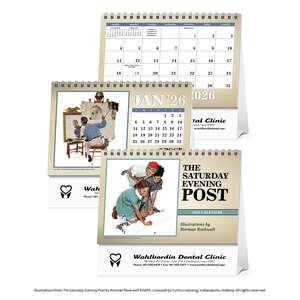 Custom Promotional The Saturday Evening Post Large Desk Calendar - 2013