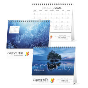Custom Promotional Simplicity Large Desk Calendar - 2013