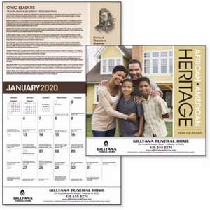 Custom Promotional African-American Heritage: Family Calendar - 2013
