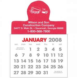 2-Color Stick Up Calendar, English (13-Month) - 2013 