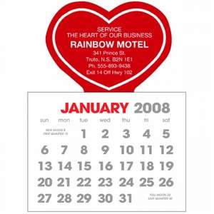 2-Color Stick Up Calendar, English (13-Month) - 2013 