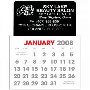 2-Color Stick Up Calendar, English (13-Month) - 2013 