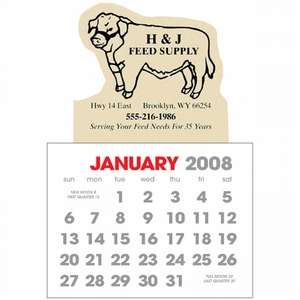 2-Color Stick Up Calendar, English (13-Month) - 2013 