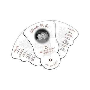 Custom Promotional Four Part Expandable Hand Fan - Contoured