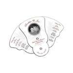 Personalized Paper Hand Fans - Four Part Expandable Hand Fan - Contoured